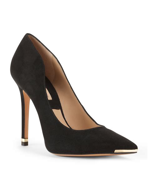 michael kors pump shoes|Michael Kors black suede pumps.